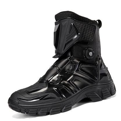 New Men's Motorcycle Boots Outdoor Waterproof TPU Protective Men Motorcycle Shoes Anti-slip Biker Motocross Riding Boot 1133