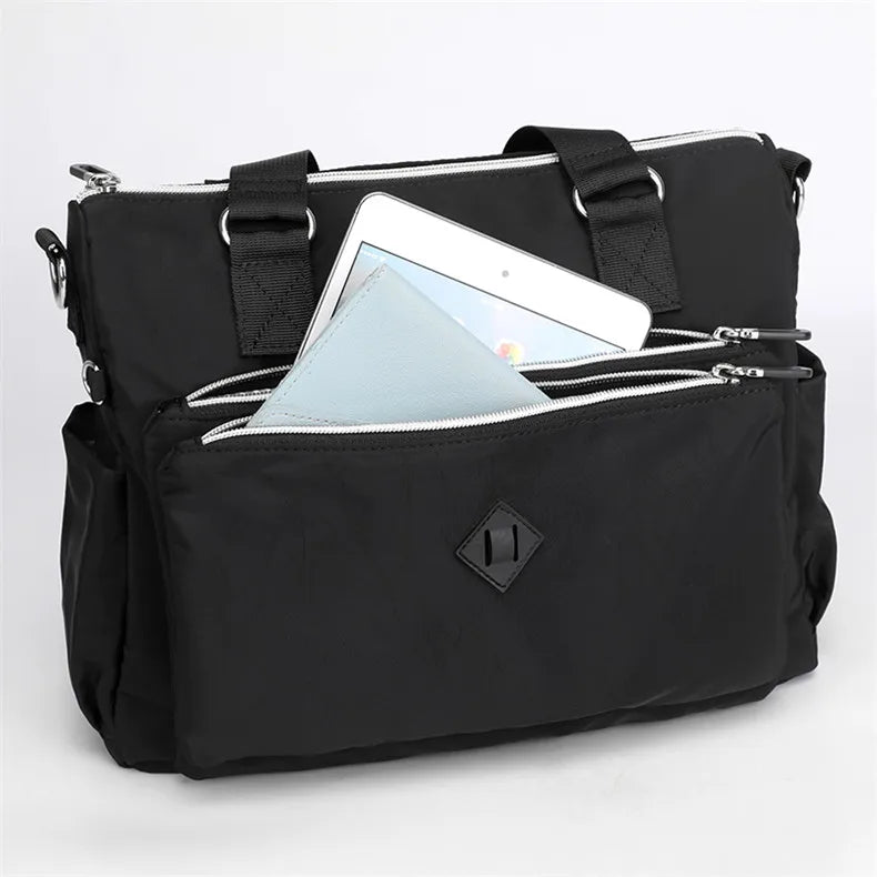 High-grade fabrics,Women's Shoulder bag Female Top-Handle bag Handbag Waterproof Nylon CrossBody Bag Ladies Messenger Bag