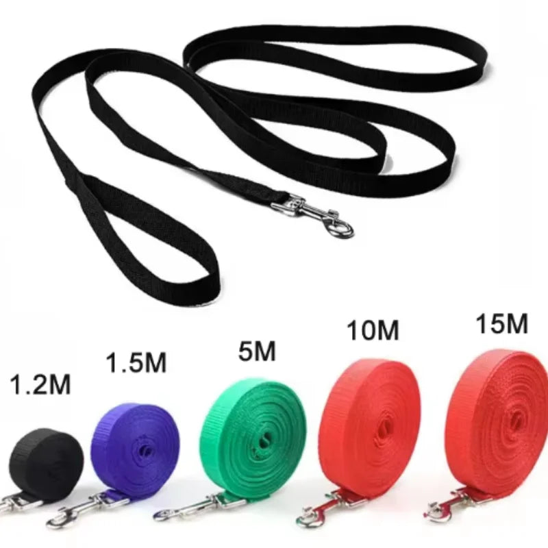 1.2M-30M Long Nylon Dog Training Leashes Walking Pet Leash Long Lanyard Traction Rope for Small Large Dogs Lead Item