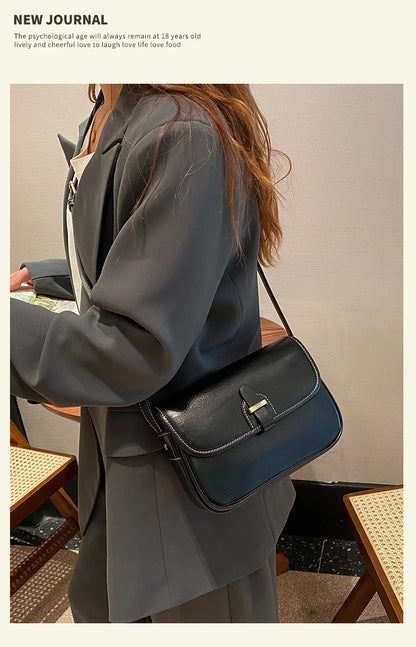 Female Cowhide Luxury Designer Handbags Women's Natural Cow Leather Shoulder Bag Ladies Fashion Small Square Crossbody Bags New