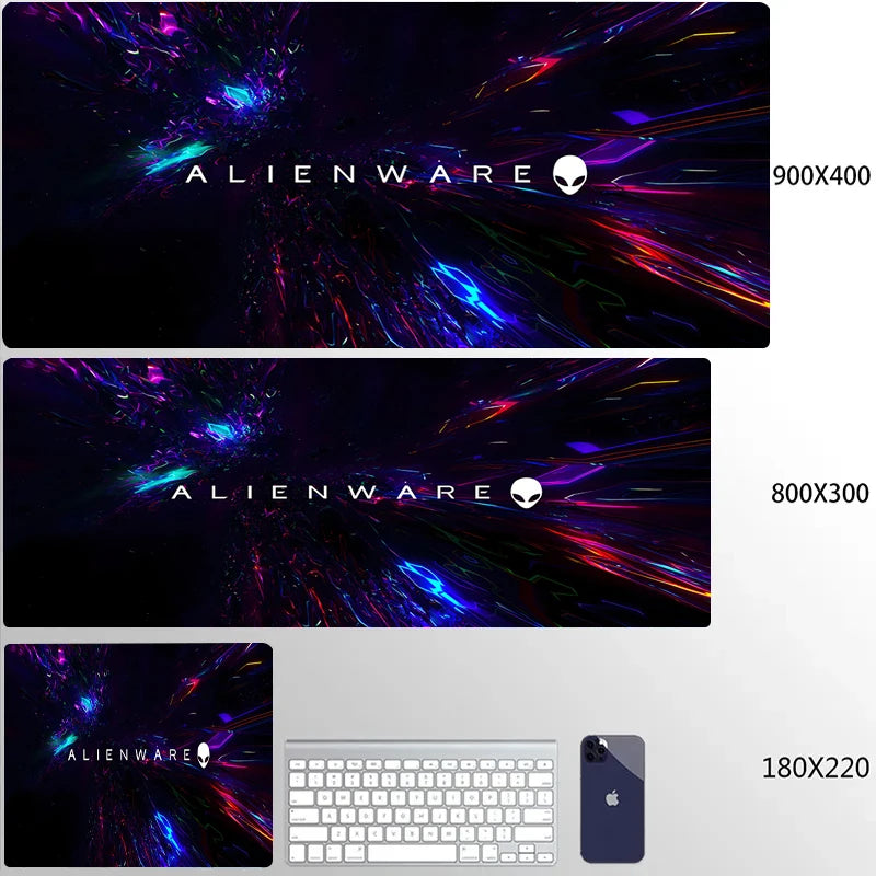 XXL Mouse Pad Computer Custom Desktop Mouse Pads Alienware LOGO Mousepad Natural Rubber Lauge Mouse Mat Anti-slip Soft Carpe