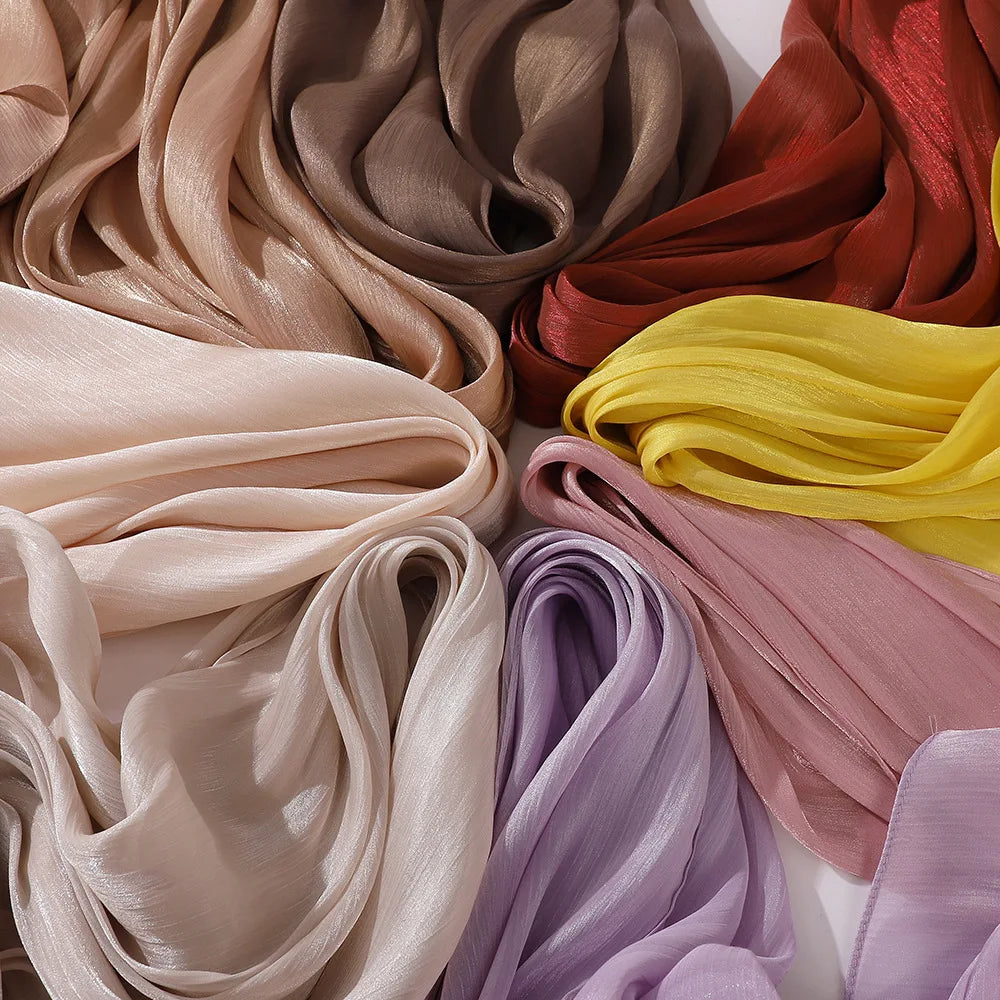 Premium Chiffon Hijabs For Woman Soft Long Turban Veil Scarves Muslim Hijab Shawls Islam Women Head Wraps Accessoires Ramadan