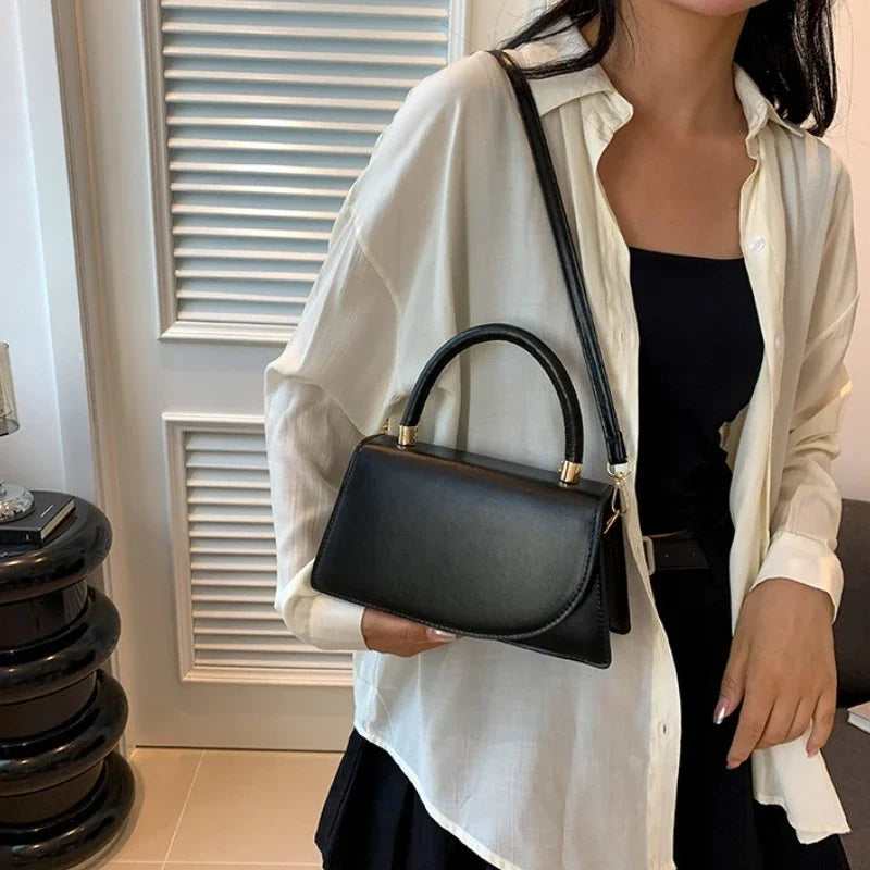 Texture Small Bag for Women, New Trend This Year Solid Color Crossbody Bag, Fashionable Hand-held Small Square Bags Trend