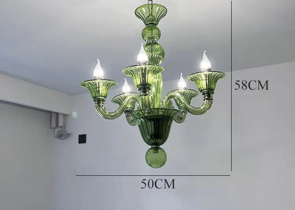 Deco Home Led chandelier crystal lamp for living room parlor Italy hanging crystal sconce Hotel fixtures Lustre Cristal lighting