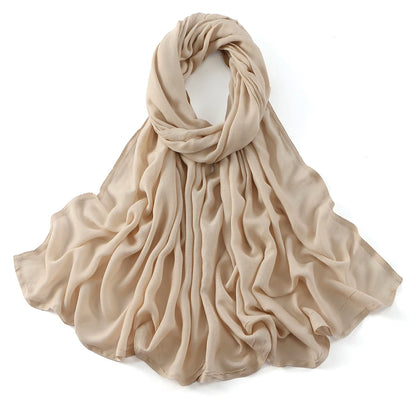 New Cotton Rayon Modal Hijab Scarf Women Big Size Muslim Headscarf Wraps Shawl Femme Musulman Headband Islamic Turban 185*75CM