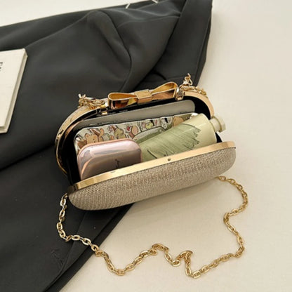 Luxury Sequined Hand-held Dinner Bag, Elegant Style Bag, High-end Chain Single-shoulder Crossbody Bag, Handbag for Wedding Party