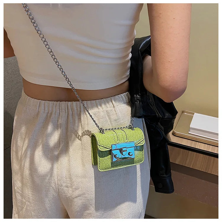 Chain Female Bag Mini Summer Crossbody Bags for Women Fashion Luxury Designer Handbag Women's 2025 Trend Woman Shoulder Purse