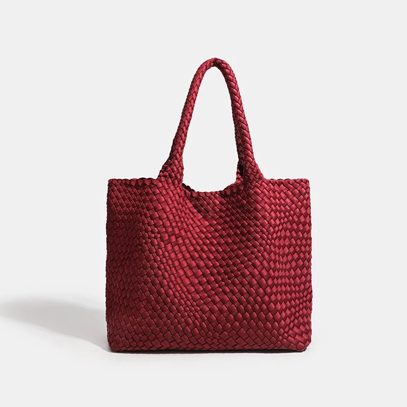 Large size women's tote bag Women's fashion bags 2024 Hot product Neoprene material women's hand-woven bag Large volume Tote bag