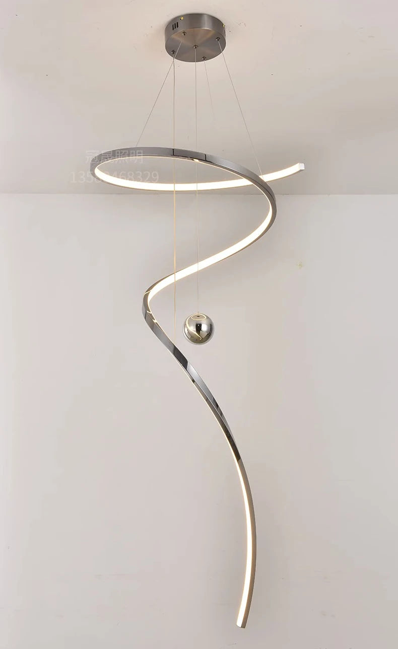 Modern home decor led lights pendant light lamps forstaircase Chandeliers for living room hanging light indoor lighting