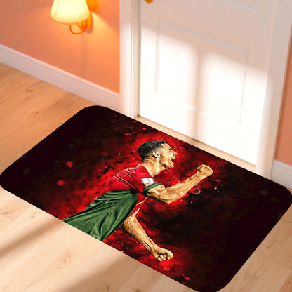 C-CristianoS R-Ronaldo CR7 Doormat Kitchen Rugs for Bedroom Front Door Mat Non-slip Pad Room Decoration Motorcycle Carpet Home