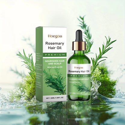 Rosemary Plant Hair Oil Nourish Scalp Dry Damaged Hair Smooth Frizzy Texture Improve Brittle Hair Gentle Daily Scalp Care