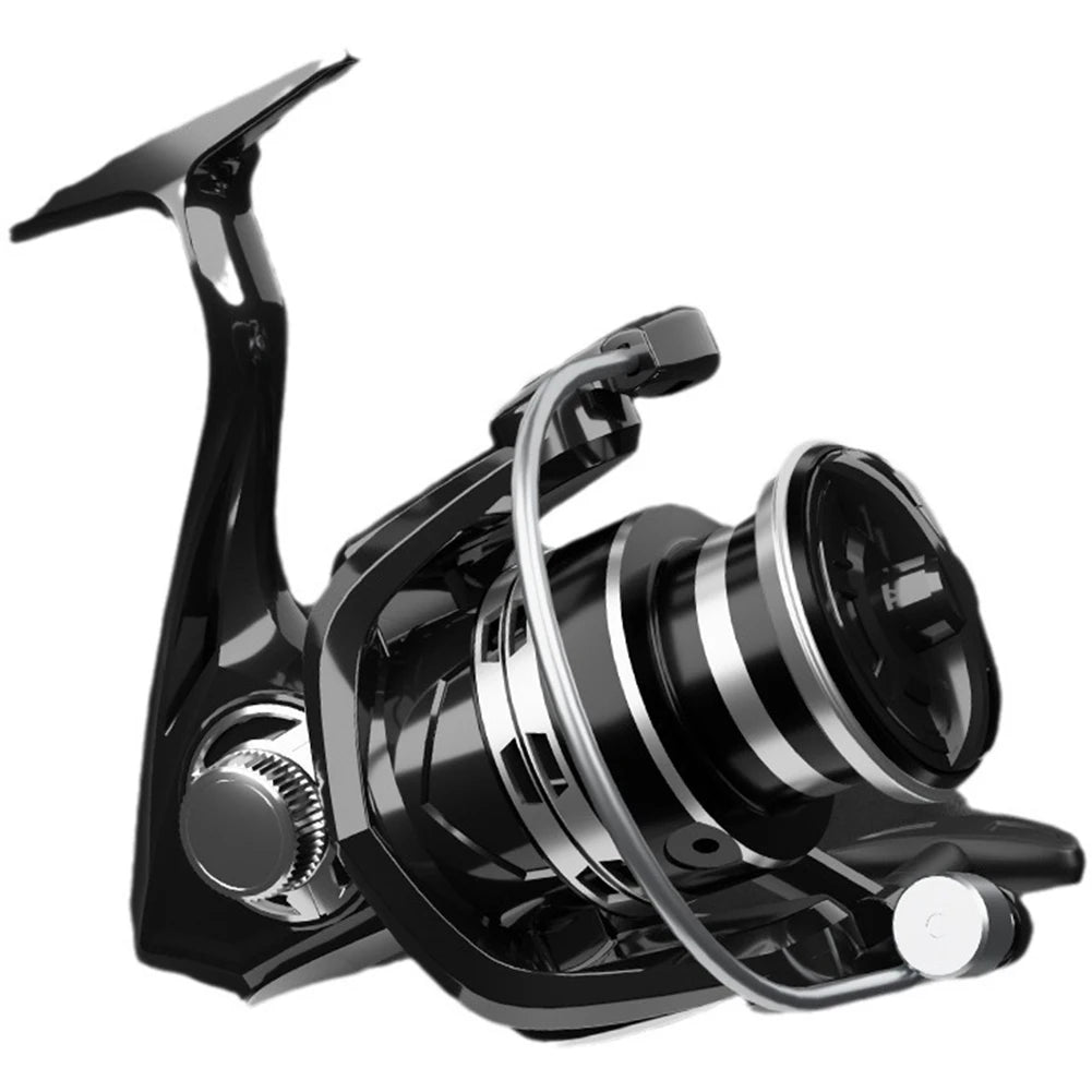 Spinning Reel 5.2:1 Gear Ratio Fishing Reel 12kg Max Drag All Purpose Fishing Spinning Reel for Saltwater and Freshwater Fishing