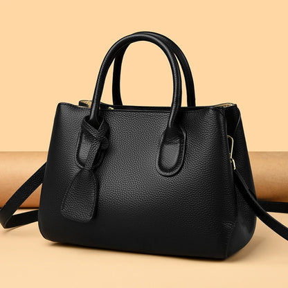 Genuine Leather Large Capacity 3 Layers Women Totes Designer Ladies Shoulder Crossbody Bags Fashion Female Handbags Sac A Main