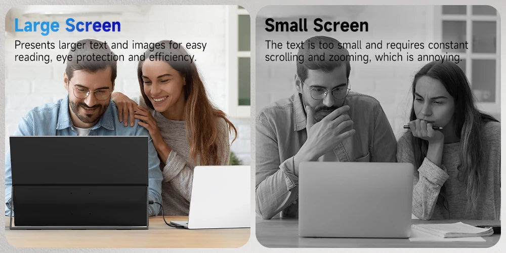 UPERFECT 23.8” Touchscreen Large Computer IPS Display With Stand 120Hz Desktop Monitor For XBox Switch PS5 Gaming Extend Screen