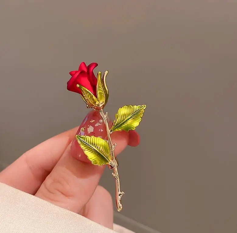 Elegant Crystal Bauhinia Brooches for Women Fashion Rhinestone Bouquet  Brooch Wedding Jewelry Clothing Coat Lapel Pins