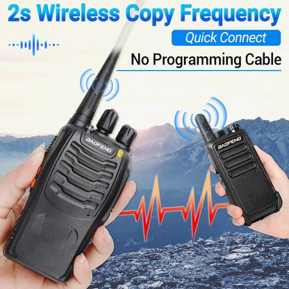 Baofeng BF-88E Walkie Talkie Wireless Copy Frequency Long Range UHF 400-470MHz Portable Ham Two Way Radio for Hunting