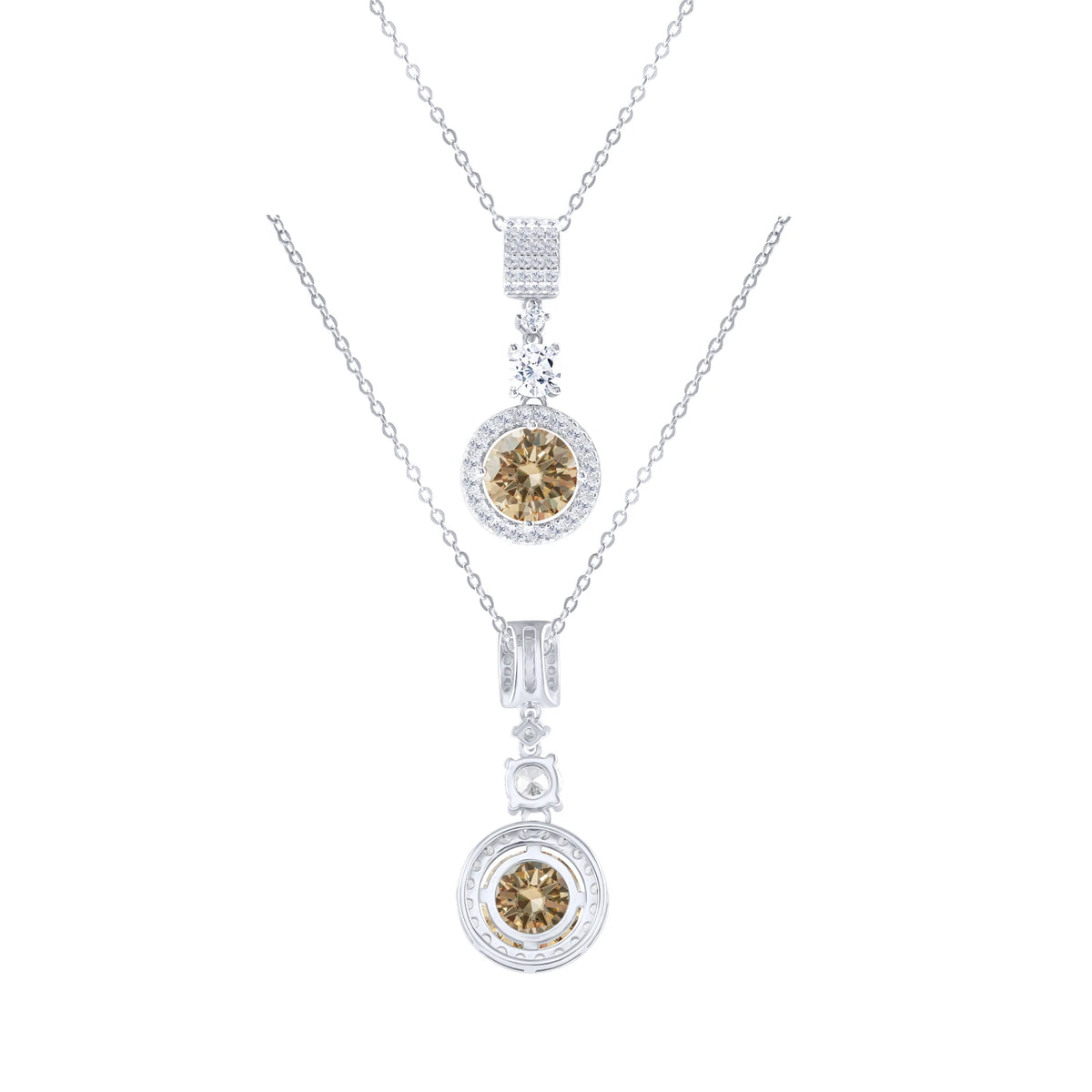 TY 5CT DColor Moissanite 925 Sterling Silver Pendant Necklace Fine Jewelry Necklace Women Fashion Accessories For Party Wedding
