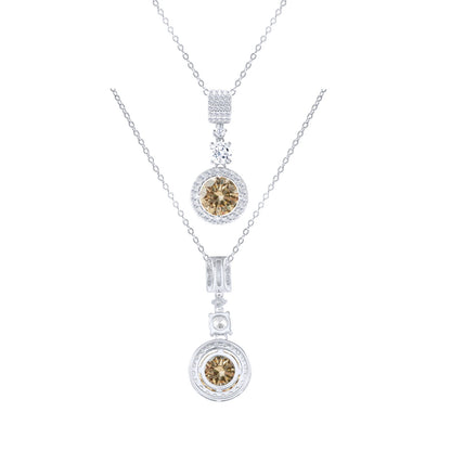 TY 5CT DColor Moissanite 925 Sterling Silver Pendant Necklace Fine Jewelry Necklace Women Fashion Accessories For Party Wedding