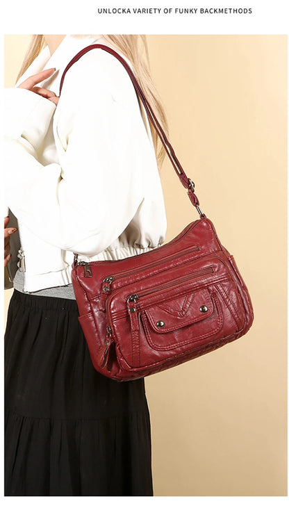 High Quality Leather Handbags Women Bags Luxury Brand Designer Shoulder Crossbody Hand Bags for Women 2024 Purses and Handbags