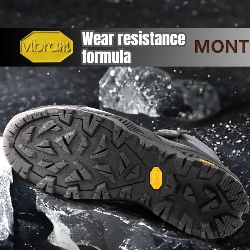 High-Quality Cowhide Waterproof Pull-Riding Boot Motorcycle Tightening Shoes & Reinforced Toe Heel & Wear-Resistant Rubber Sole