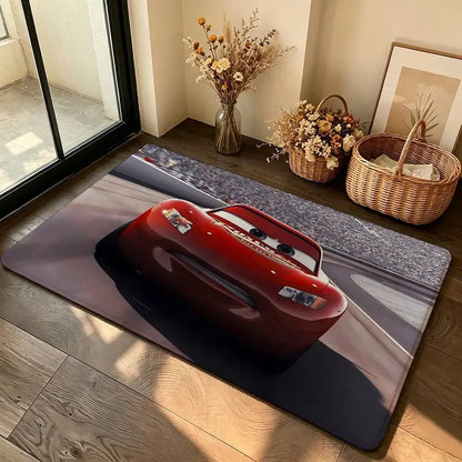 Anime-L-lightning-M-mcqueenS Cool Carpet Bathroom Anti-slip Mat Door Mat Home Decoration Mat Entrance Door Mat Scratch-resistant
