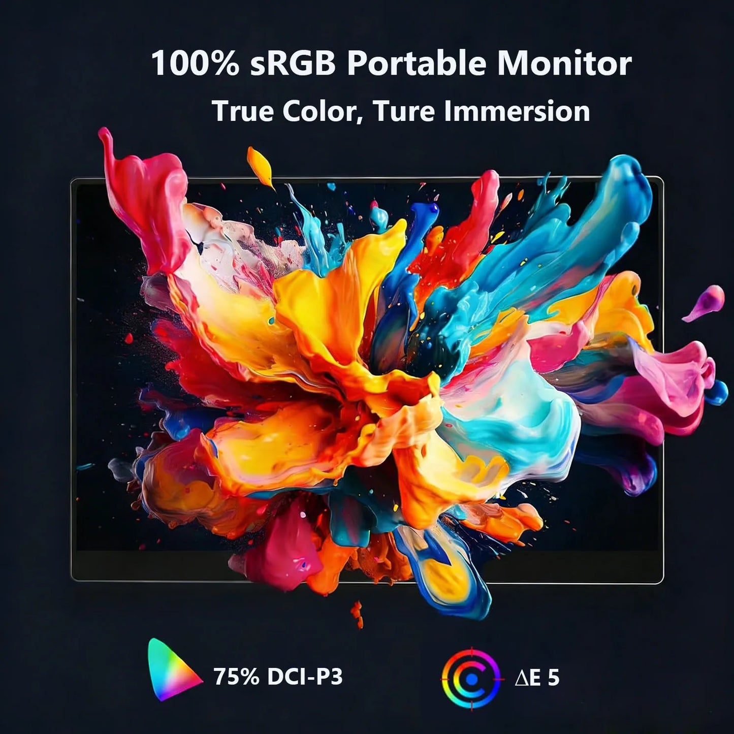 13.3-inch Touch Screen Portable Gaming Monitor Laptop Screen Extender FHD 1920x1200P IPS Touchscreen Monitor With Dual Speaker