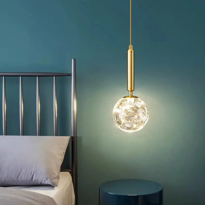 1 PC Modern Home Decor LED Lights Bedroom Lamp Bedside Pendant Light Lamps LED Chandeliers Hanging Light Indoor Lighting