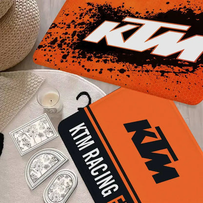 K-KTM Logo Hallway Carpet Washable Non-Slip Living Room Sofa Chairs Area Mat Kitchen Doormat Area Rug