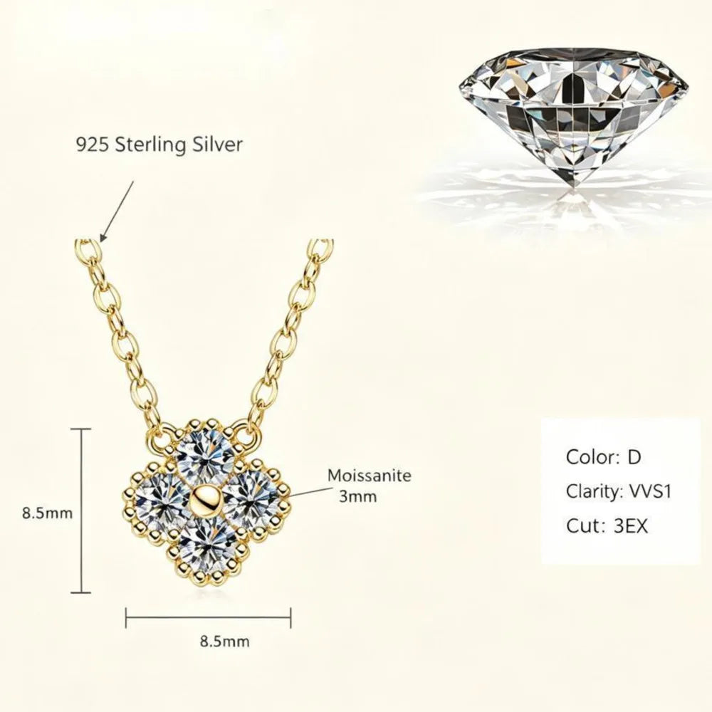 Round Brilliant Cut 3mm D VVS1 Moissanite Lariat Necklace 925 Sterling Silver Y Shape Drop Chain Fine Jewelry for Women