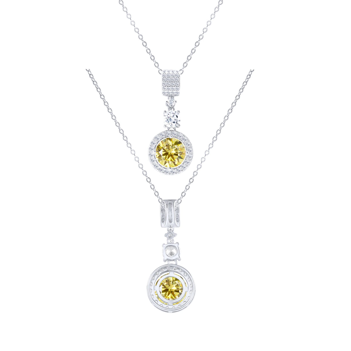TY 5CT DColor Moissanite 925 Sterling Silver Pendant Necklace Fine Jewelry Necklace Women Fashion Accessories For Party Wedding