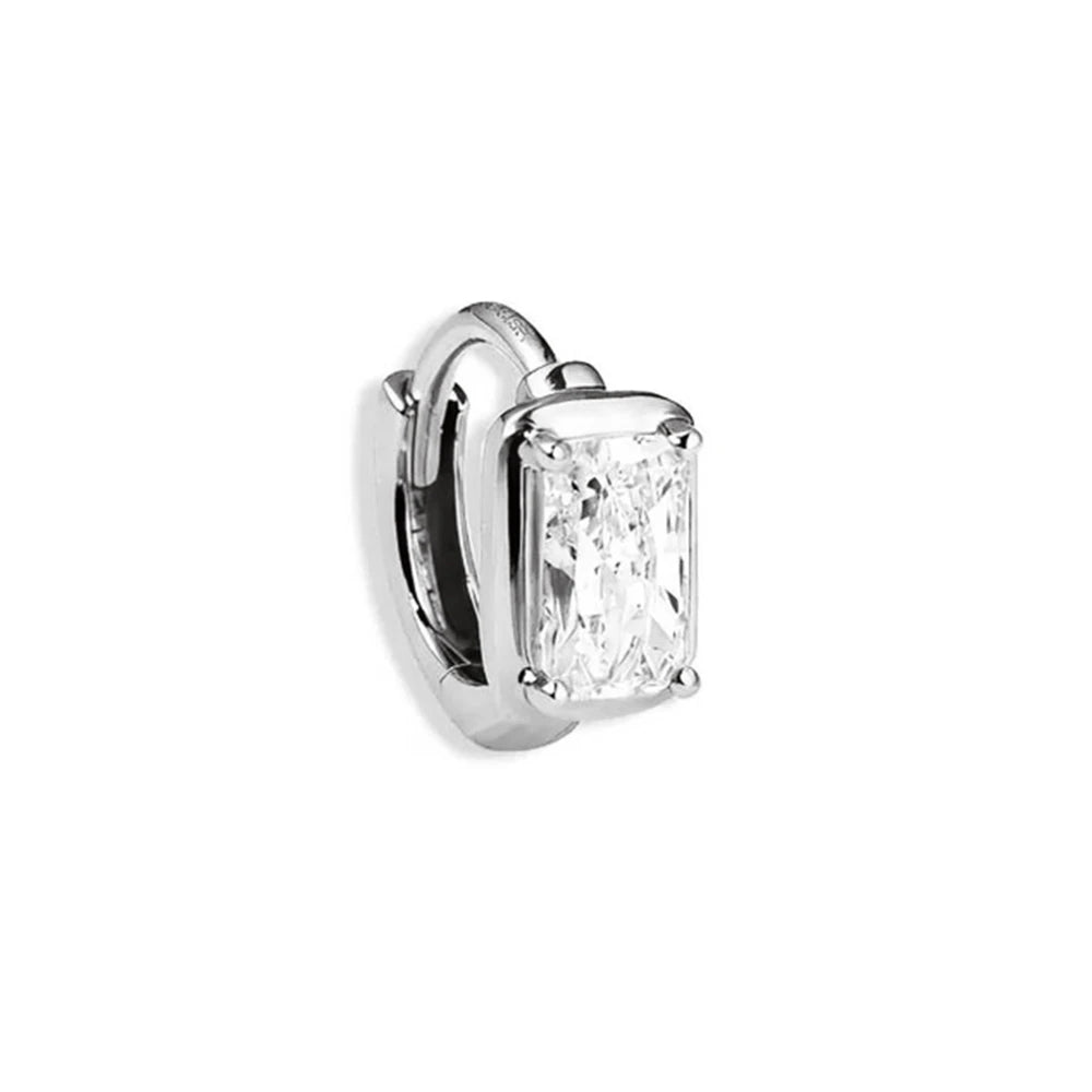 Aide 1PC 925 Sterling Silver INS Zircon Diamond Stud Earring Stud, Suitable For Women Daily Wear, Wedding Party, Valentine's Day