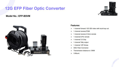 4K EFP To Fiber Camera Systems For Live Event, ENG, ESP with CCU