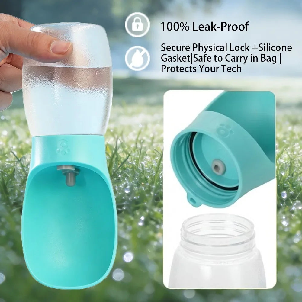 Portable Dog Water Bottle 300ml Leakproof Travel Pet Bowl for Small Large Dogs Hiking Outdoor Dispenser French Bulldog Supplies