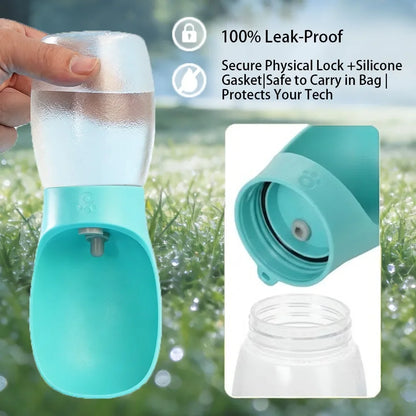 Portable Dog Water Bottle 300ml Leakproof Travel Pet Bowl for Small Large Dogs Hiking Outdoor Dispenser French Bulldog Supplies