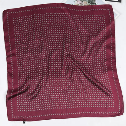 2026 Designer Women Chiffon Foulard Bandana Scarf 70cm Shawl Kerchief Square Headscarf Scarves Head Wraps Scarves Female Scarf