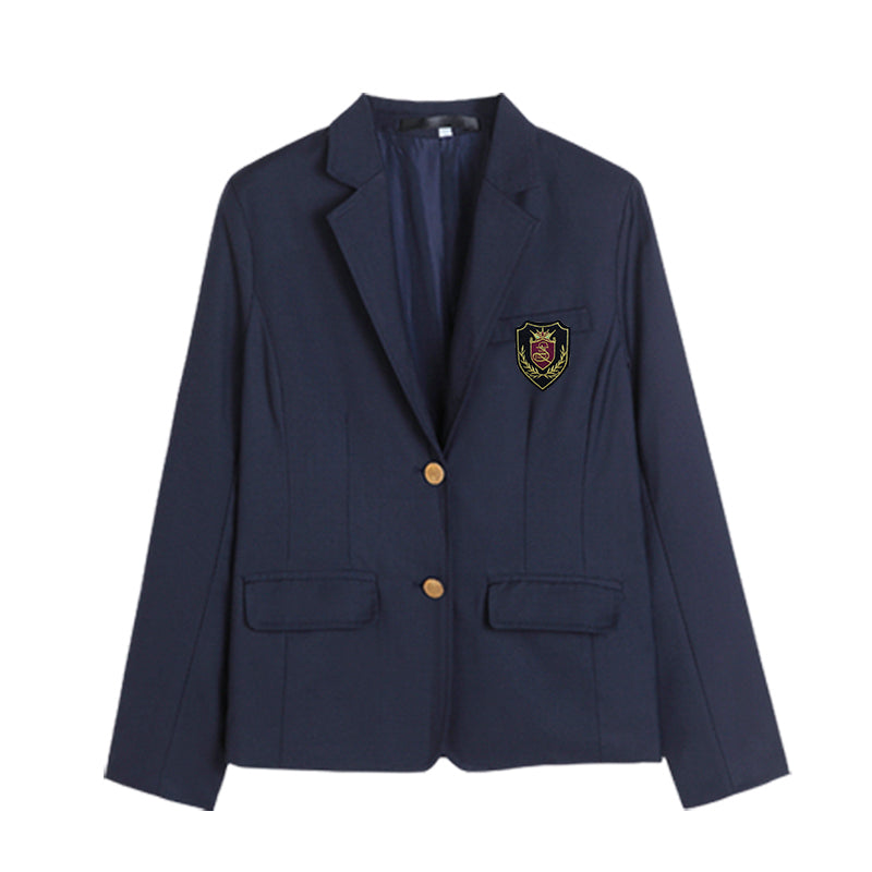 University School Girl Blazer Winter School Uniform Navy Coat Japanese High School Uniforms Suit Girl Students Jacket Seifuku
