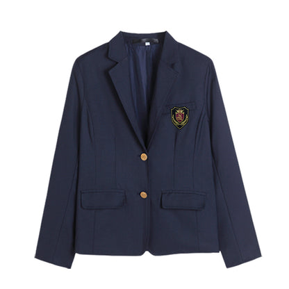 University School Girl Blazer Winter School Uniform Navy Coat Japanese High School Uniforms Suit Girl Students Jacket Seifuku