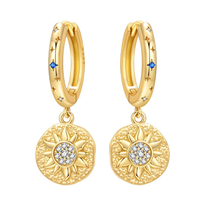Original 925 Sterling Silver Heart Vintage Luxury Earrings Fashion 18K Gold Hoop Earrings for Women Piercing Jewelry Aretes 2026