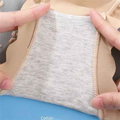 Sweet Bowknot Sexy Underwear Women Panties Hollow Out Ropa Interior Femenina Lingerie Women Clothes High Waist Abdomen Briefs