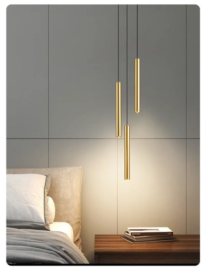 Minimalist Bedside Pendant Lamp Bedroom Spotlight Restaurant Bar Kitchen Dining Hall Island Platform Lights Hanging Lighting Led