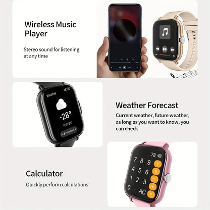 1.83-Inch Smart Watch for Men And Women - Wireless Call Watch, with APP Message Notification, Calculator, Alarm Clock