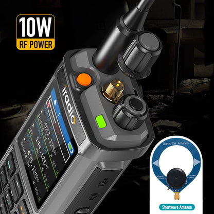Iradio UV-98PLUS Multi Band 10W FM AM SSB HF Cross Band Repeater Walkie Talkie Type-C Charging Shortwave Ham Radio