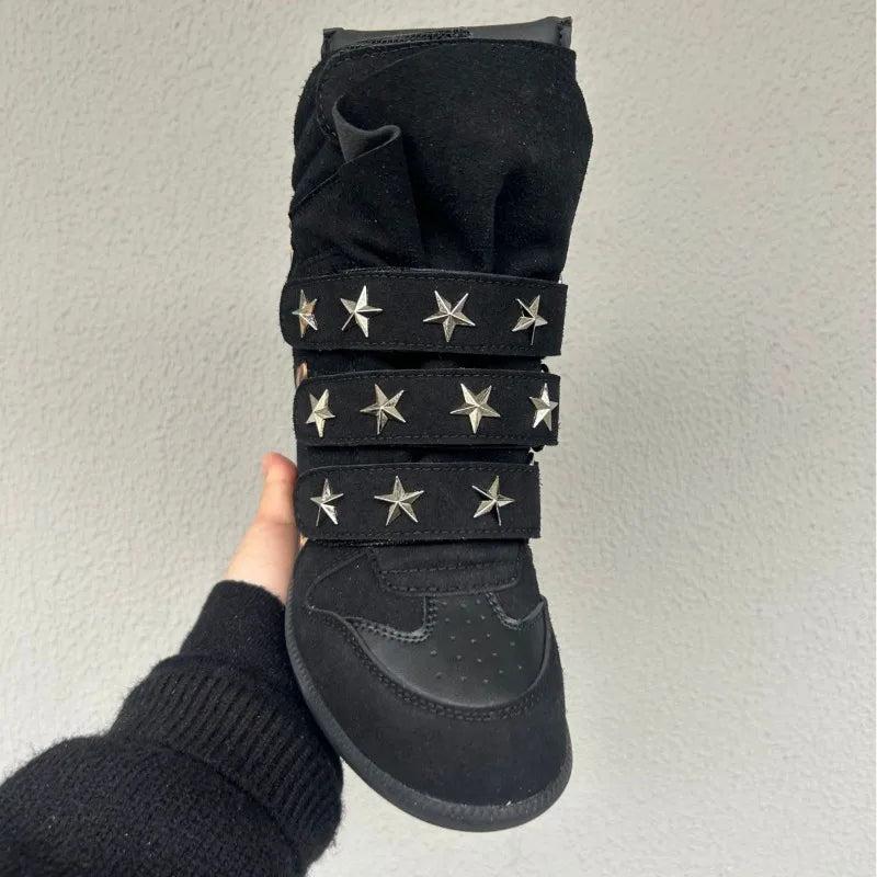 New Women Shoes Luxury Genuine Leather Ankle Boots for Woman Fashion Leopard Print Sports Casual Shoe Designer Shoes Botas Mujer