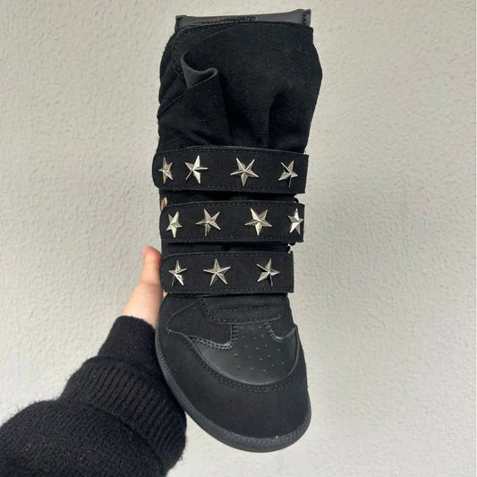 New Women Shoes Luxury Genuine Leather Ankle Boots for Woman Fashion Leopard Print Sports Casual Shoe Designer Shoes Botas Mujer