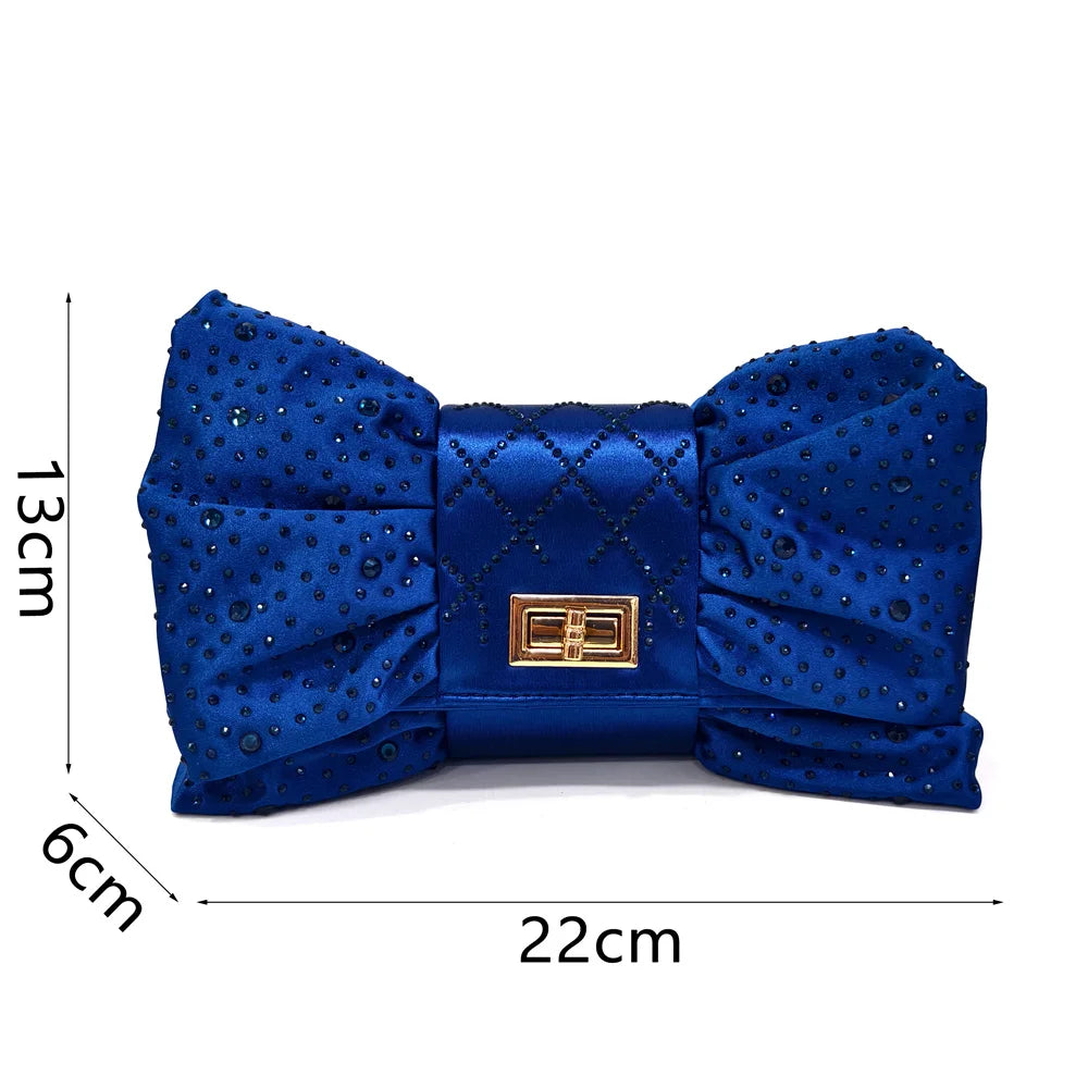 2025 New Elegant Nigerian Women’s Wine Colour Heeled Shoes and Rhinestone Handbag Set – Italian Design for Parties and Weddings