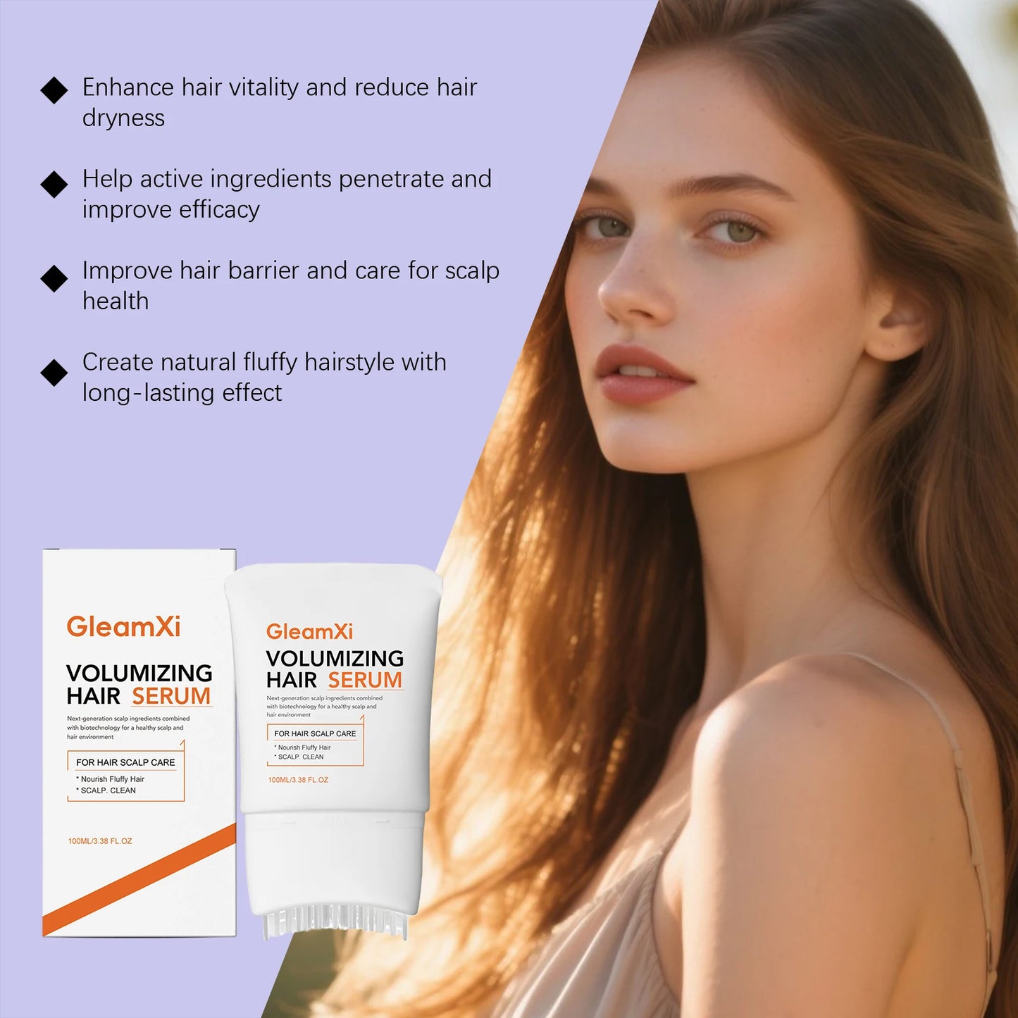 Volumizing Hair Serum For Dry Damaged Hair Deep Nourish Hair Roots Scalp Strengthen Smooth Gloss Shine Refresh Hair Repair Oil