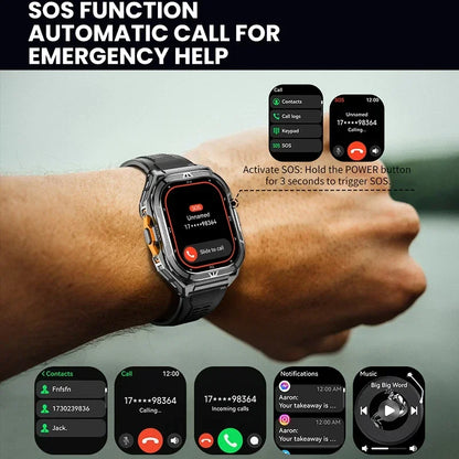 Luxury AMOLED Smartwatch Real GPS 5ATM Waterproof Smart Watch Electronic Clock Sports Wrist Digital Watches for Man Android 2026