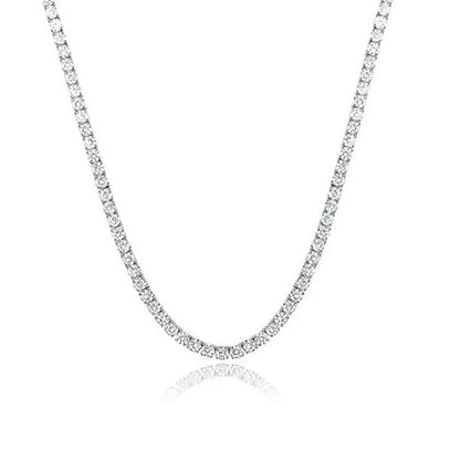 SY Brand Jewelry Moissanite Diamond Tennis Chain Necklace 925 Sterling Silver Necklaces Women Men D Color VVS GRA Certificated