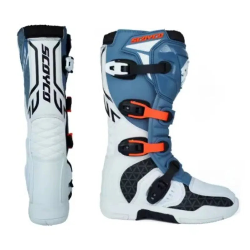 NEW SCOYCO Motocross Enduro Racing Boots Professional Off-road ATV MTB Long Motorcycle Botas Motocross Universal For Men