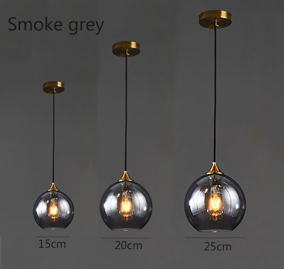 Dropshipping Glass Pendant Lights Modern Living Room Restaurant Kitchen Fixtures Pendant Lamp Home Decor Lamps Bedroom Luminaria